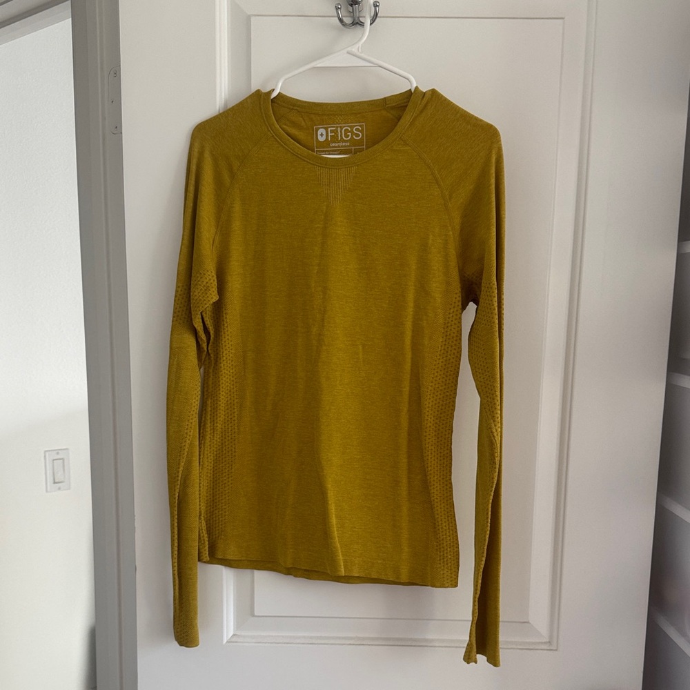 Figs Golden Long Sleeve Shirt